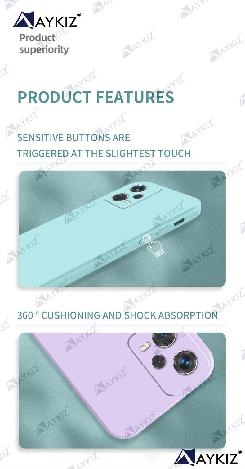 Aykiz Soft Matte Silicone Back Cover Inside Cloth with Camera Protection for Redmi Note 12 Pro 5G