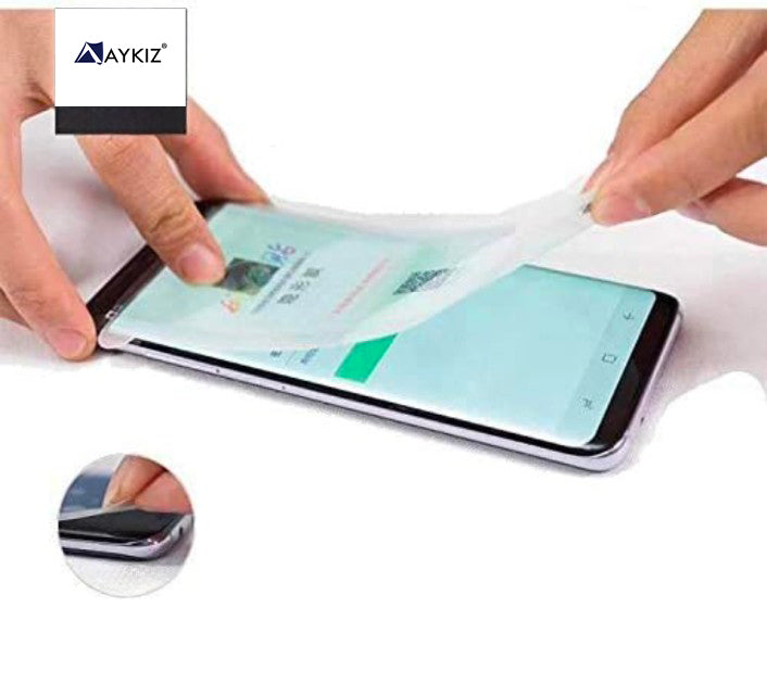 The Oleophobic Front Screen Guard Hydrogel Film High Definition (Clear) Screen Protector (Pack Of 2) For Samsung