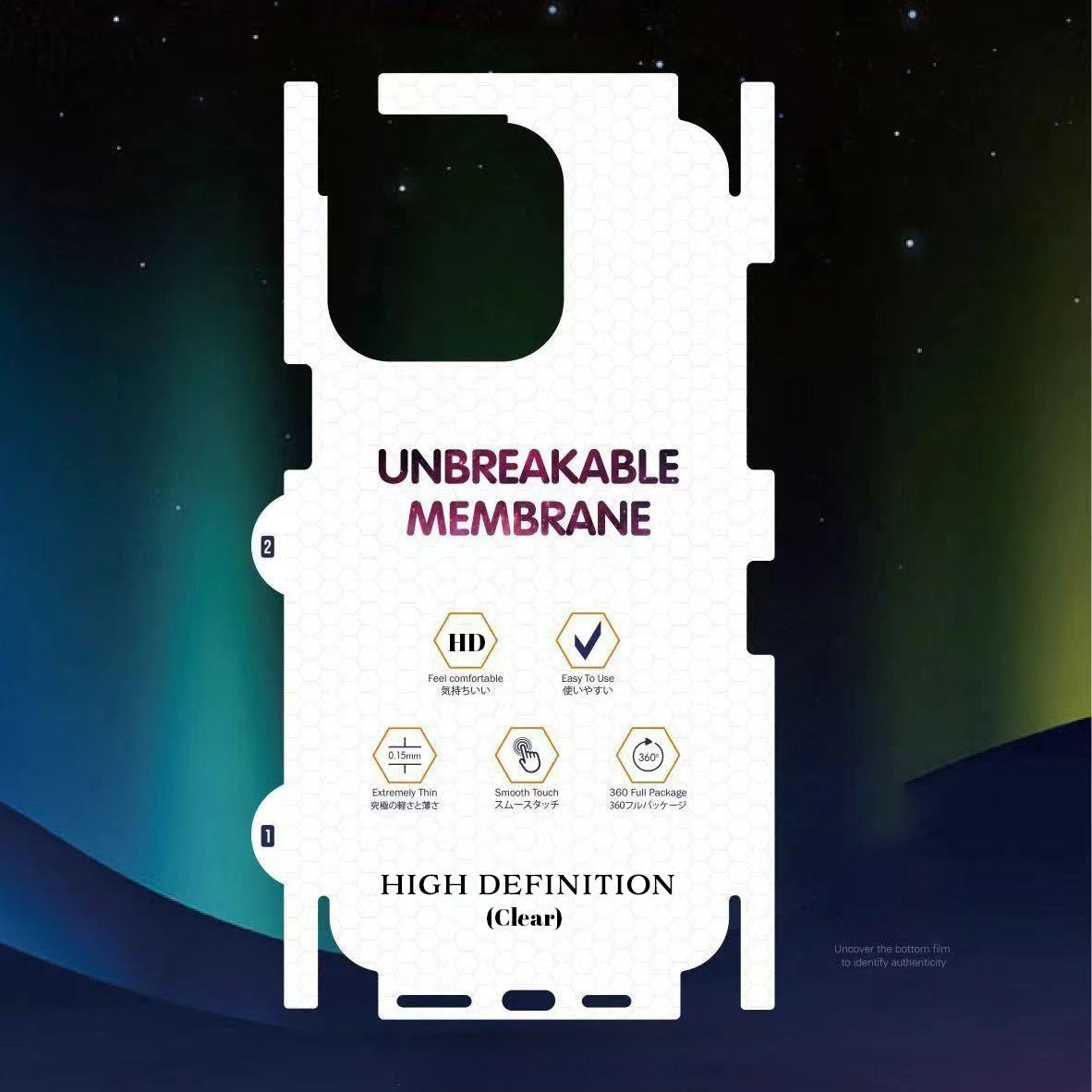 The Oleophobic Back 360 Full Hydrogel Film Soft Full Back Side Protector High Definition (Clear) -Pack Of 2 for Samsung