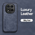 Silky Leather Finish Back Case with Built-in Magnet for Car Mount & Enhanced Camera Protection for IQOO Neo 7X