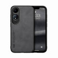 Silky Leather Finish Back Case with Built-in Magnet for Car Mount & Enhanced Camera Protection for OnePlus