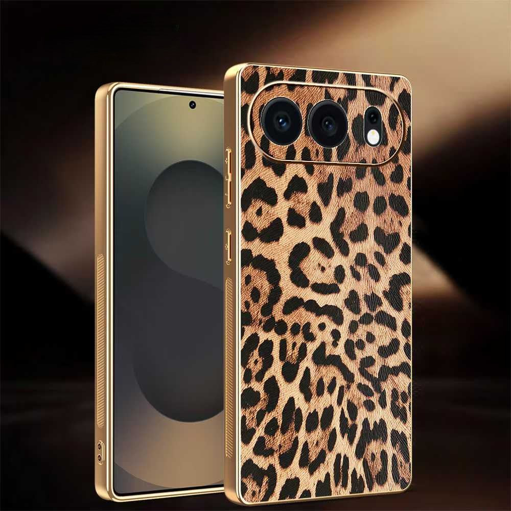Aykiz High Quality Electroplated Premium Elegant  High End Light Luxury Leather Textured Case for Motorola