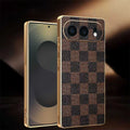 Aykiz High Quality Electroplated Premium Elegant  High End Light Luxury Leather Textured Case for OnePlus