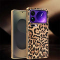 Aykiz High Quality Electroplated Premium Elegant  High End Light Luxury Leather Textured Case for Vivo