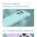 Aykiz Soft Matte Silicone Back Cover Inside Cloth with Camera Protection for Moto Edge 50 Pro