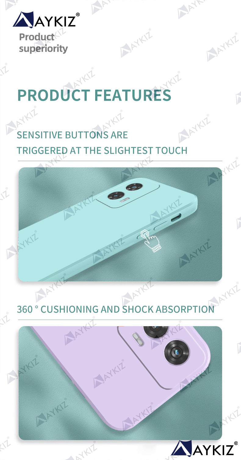 Aykiz Soft Matte Silicone Back Cover Inside Cloth with Camera Protection for Moto Edge 50 Fusion