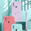 Aykiz Soft Matte Silicone Back Cover Inside Cloth with Camera Protection for Oppo A31 2020