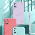 Aykiz Soft Matte Silicone Back Cover Inside Cloth with Camera Protection for Oppo A52