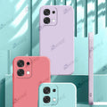 Aykiz Soft Matte Silicone Back Cover Inside Cloth with Camera Protection for Oppo A6 5G
