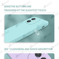 Aykiz Soft Matte Silicone Back Cover Inside Cloth with Camera Protection for Oppo A3X