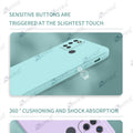 Aykiz Soft Matte Silicone Back Cover Inside Cloth with Camera Protection for Realme 7i