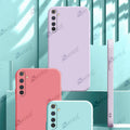 Aykiz Soft Matte Silicone Back Cover Inside Cloth with Camera Protection for Realme 6 Pro