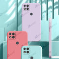 Aykiz Soft Matte Silicone Back Cover Inside Cloth with Camera Protection for Redmi 9C
