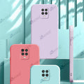 Aykiz Soft Matte Silicone Back Cover Inside Cloth with Camera Protection for Redmi Note 9