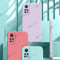Aykiz Soft Matte Silicone Back Cover Inside Cloth with Camera Protection for Redmi Note 11 Pro 4G
