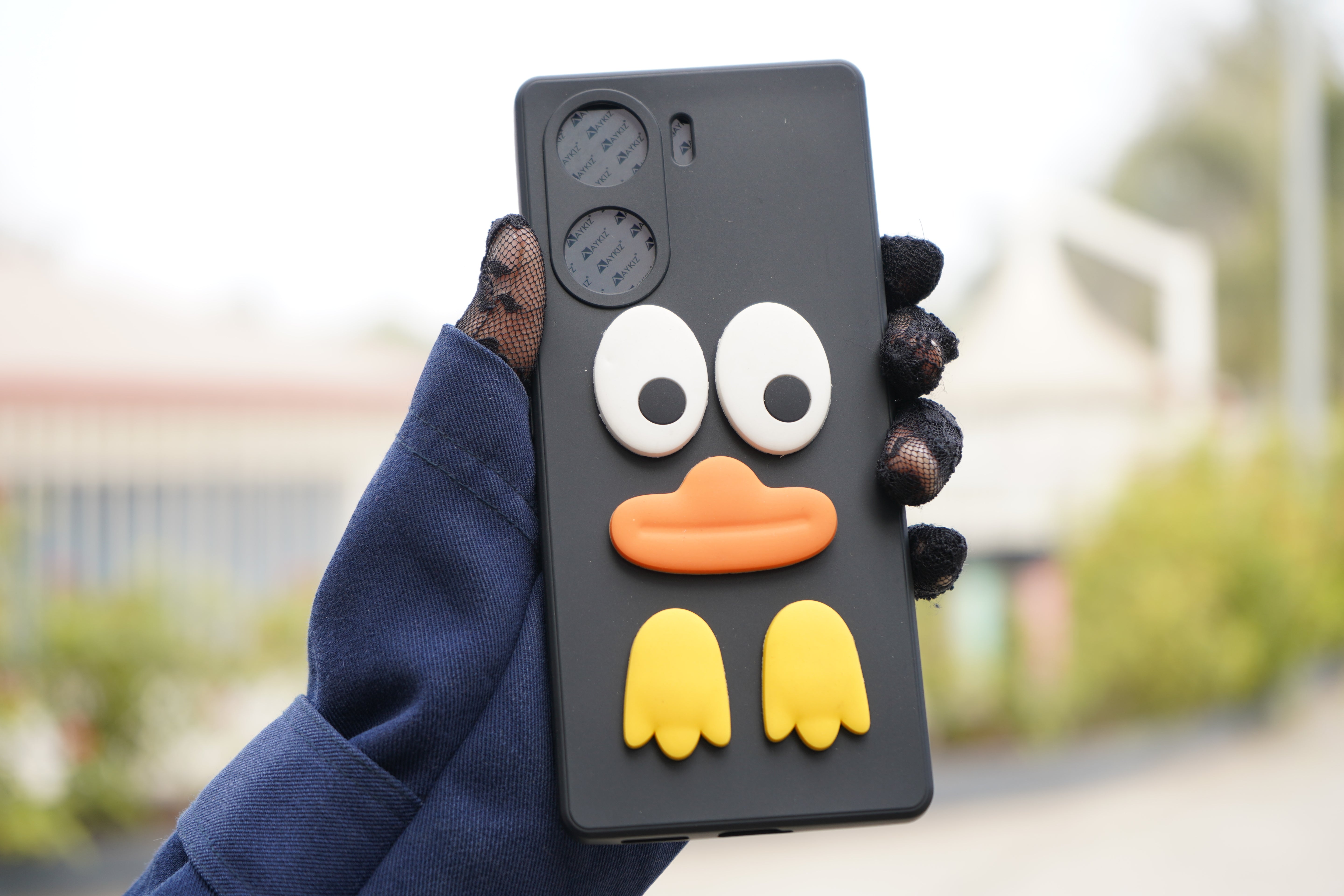Eye Emotion Soft Back Case with Camera Protection with Inside Fabric Back Cover for Xiaomi/POCO