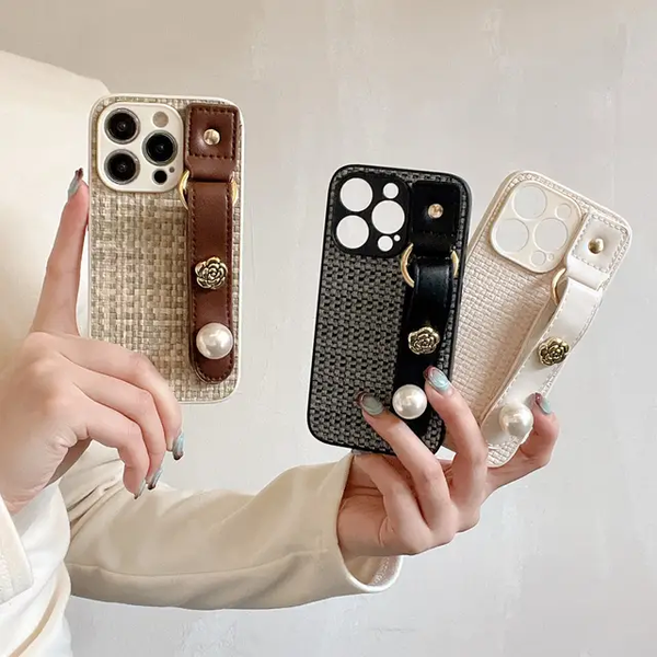 Colourful Premium Case with Camera Protection and Decorative Belt for IPhone