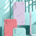 Aykiz Soft Matte Silicone Back Cover Inside Cloth with Camera Protection for Samsung Galaxy A70