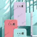 Aykiz Soft Matte Silicone Back Cover Inside Cloth with Camera Protection for Samsung Galaxy Note 8
