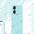 Aykiz Soft Matte Silicone Back Cover Inside Cloth with Camera Protection for Vivo T1 44w