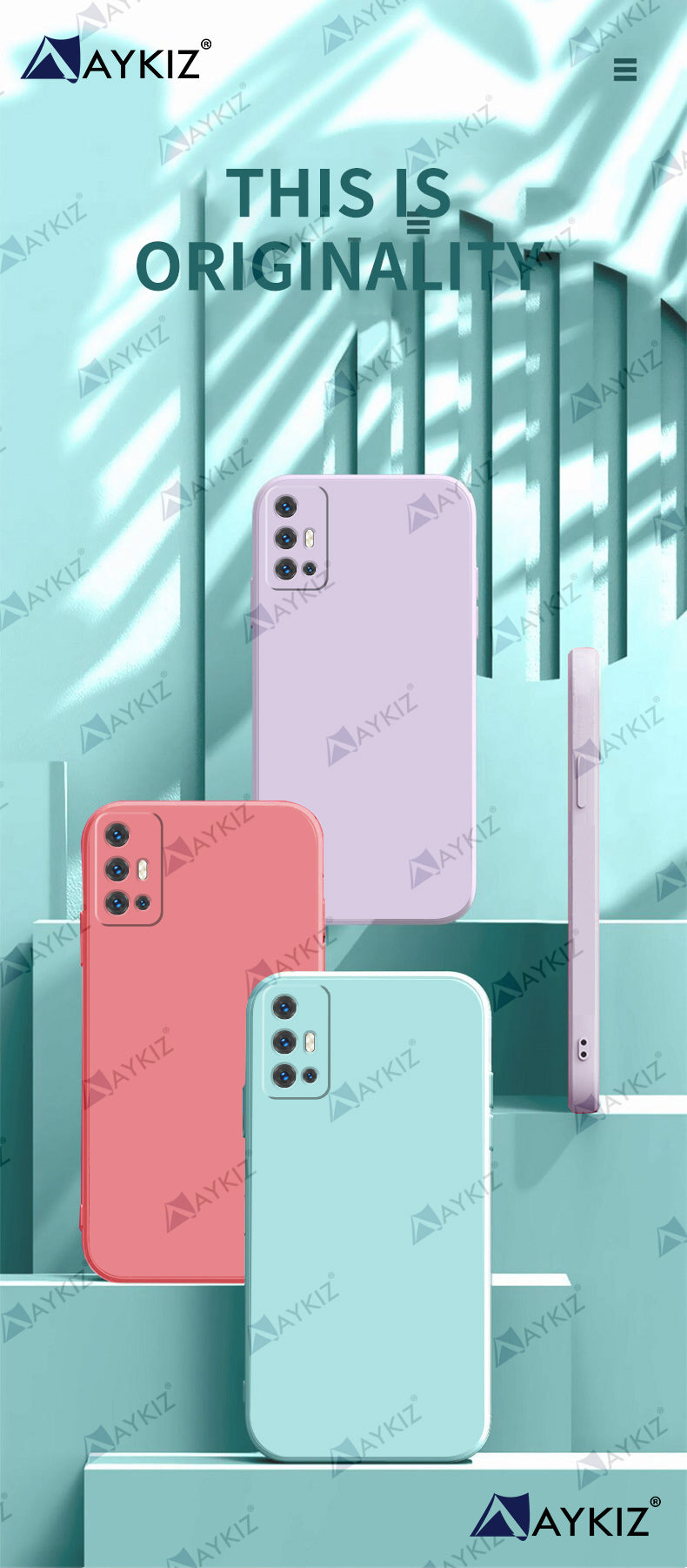 Aykiz Soft Matte Silicone Back Cover Inside Cloth with Camera Protection for Vivo V17