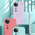 Aykiz Soft Matte Silicone Back Cover Inside Cloth with Camera Protection for Vivo V40