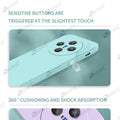 Aykiz Soft Matte Silicone Back Cover Inside Cloth with Camera Protection for Vivo X100 Pro
