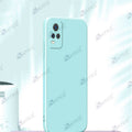 Aykiz Soft Matte Silicone Back Cover Inside Cloth with Camera Protection for Vivo V20 Pro