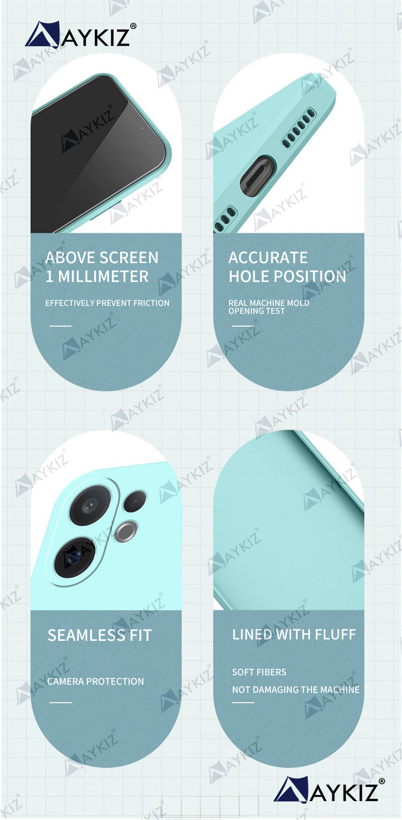 Aykiz Soft Matte Silicone Back Cover Inside Cloth with Camera Protection for Vivo X200 FE