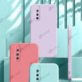 Aykiz Soft Matte Silicone Back Cover Inside Cloth with Camera Protection for Vivo V15 Pro