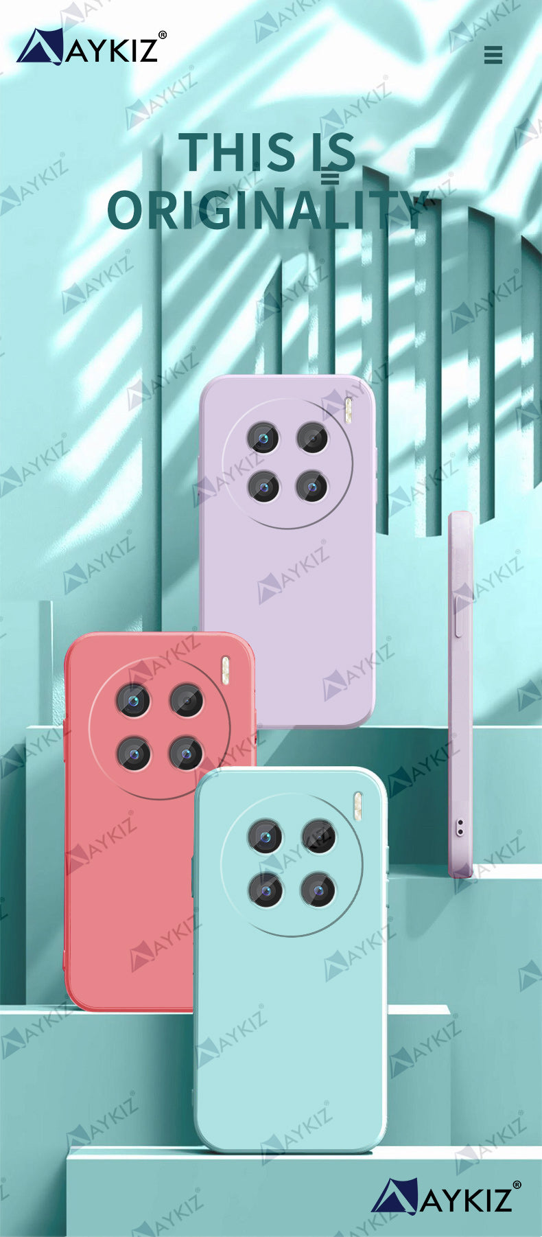 Aykiz Soft Matte Silicone Back Cover Inside Cloth with Camera Protection for Vivo X200 Pro