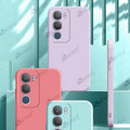 Aykiz Soft Matte Silicone Back Cover Inside Cloth with Camera Protection for Vivo Y29 5G