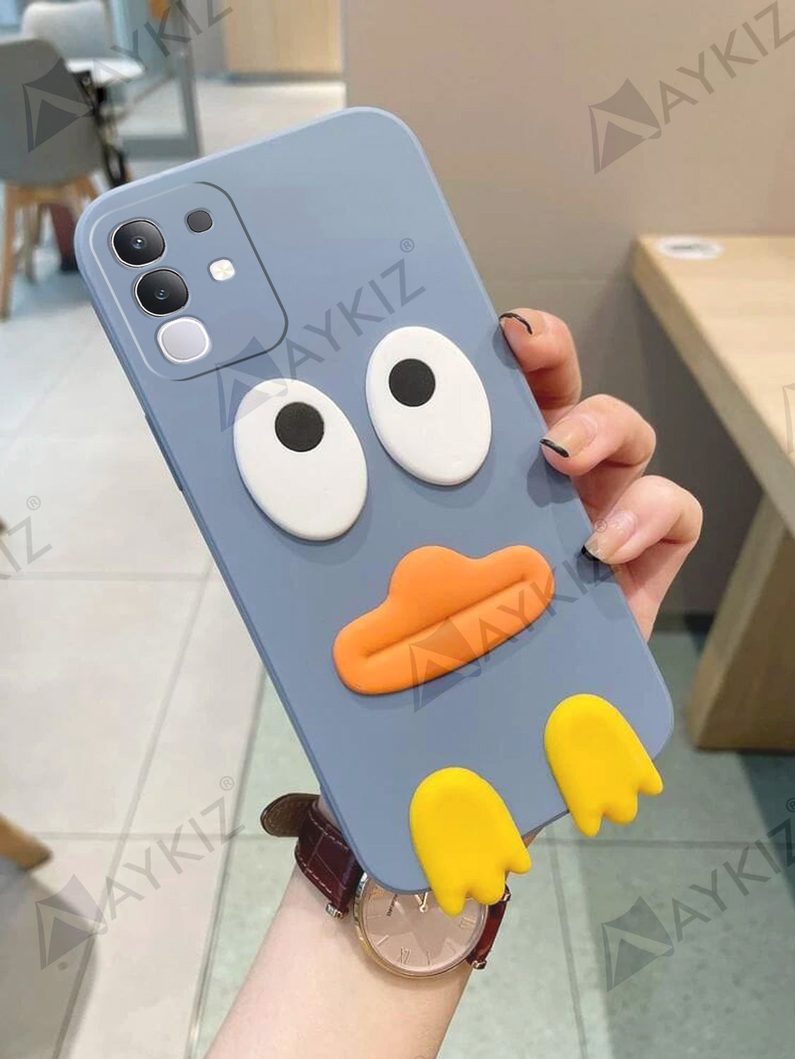 Eye Emotion Soft Protective Back Cover for Vivo T4X